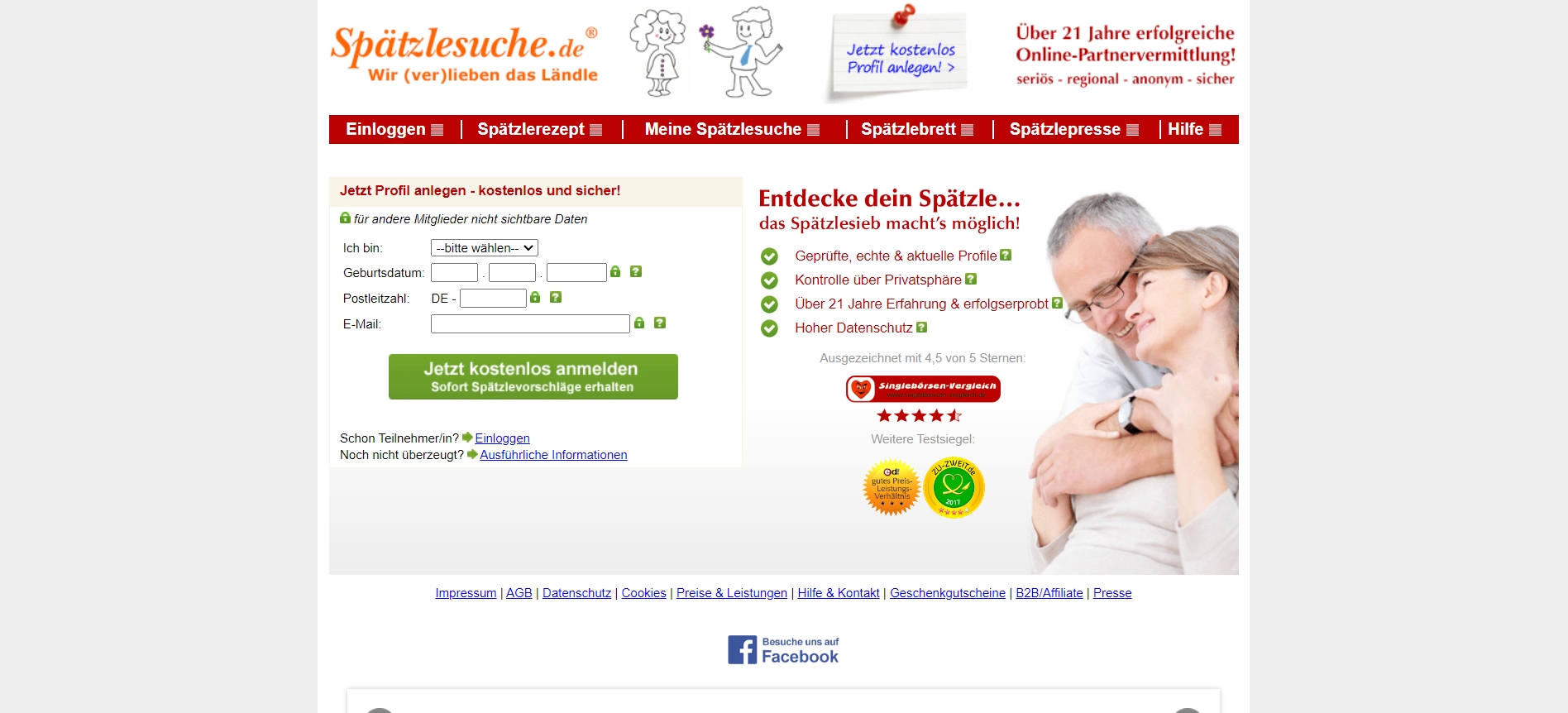 Spätzlesuche Test