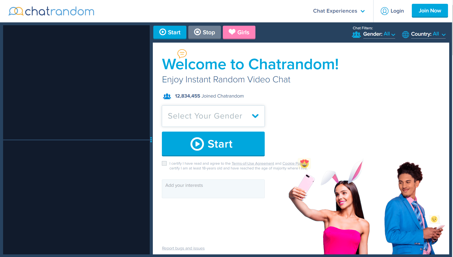 Chatrandom Test